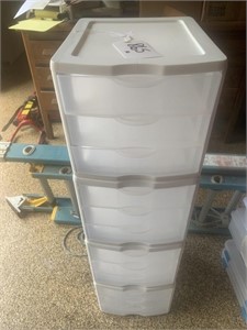 4 - 3 drawer storage container