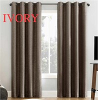 IVORY SUN ZERO THERMAL LINED CURTAINS $40