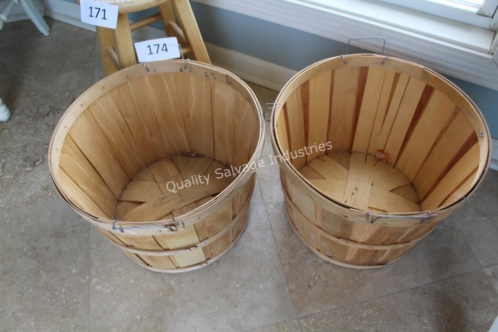 wooden baskets