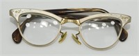 Vintage Cat Eye Gold Filled Victory Glasses with