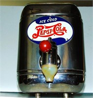 PEPSI-COLA 5 cents SODA POP CHROME DISPENSER