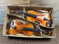 Lot Of 2 Beautiful Violins