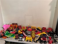 LOT: Mix of Metal and Plastic Toy Trucks & Cars
