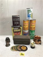 Various Vintage Soda Cans, Tins and More
