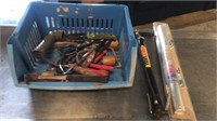 Assorted tools ,air pump