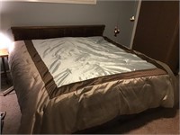 King size bed box springs and mattress w headboard