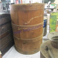 Wood barrel w/lid
