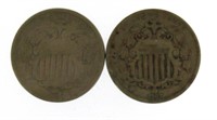 1867 & 1868 Shield Nickels *Hard To Find