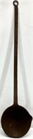 Large Antique Hand Forged Ladle, 3ft