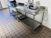 Eagle All Stainless Steel Table with Back splash