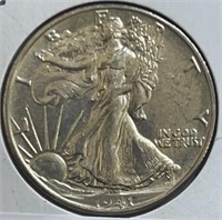 1941S Walking Liberty Half Dollar MS