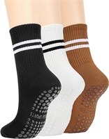 American Trend Pilates Socks with Grips for Women