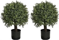 Leung Group 24'' Faux Boxwood Balls Topiary Trees