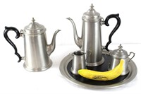 5 Pcs. International Pewter Tea/Coffee Service Set