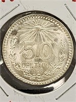 1945s 50 centavos. 720 silver