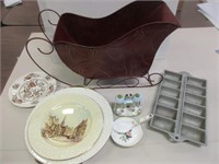 LOT OF CHINA SLEIGH & CAST MOLD