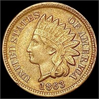 1863 Indian Head Cent CLOSELY UNCIRCULATED