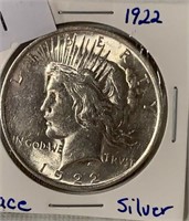 1922 PEACE DOLLAR