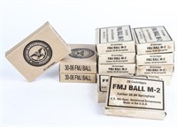 Ammo 260 Rounds of 30-06 M2 Ball