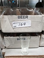 2 Boxes of 18 Beer Glasses