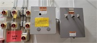 Lot of Controls and Switches (2) Electrical Boxes
