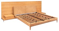 Antonio Citterio x B&B Italia Oak King Size Bed