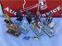 (9) Trail of Painted Ponies Statues &  Horse