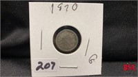 1870 Canadian nickel