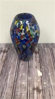 Art glass vase 10 inch