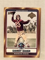 Sammy Baugh Hall of Fame Football Card