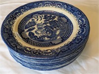 BLUE WILLOW STAFFORDSHIRE POTTERY