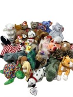 Large Lot Of TY Beanie Babies