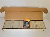 Box of MLB baseball cards