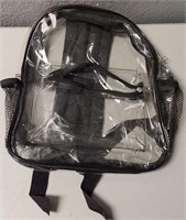 Small clear backpack