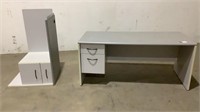 2 Drawer Office and Connector Desk-