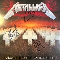 Metallica Autographed Album Cover (James Kirk Lars