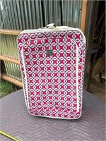 Pink and White Rolling Suitcase- Never used