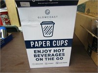 Box of new beverage cups.