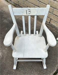 White Child's Chair