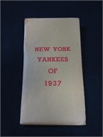 1937 NEW YORK YANKEES APBA BASEBALL CARD LOT