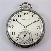 HAMILTON POCKET WATCH - 1935 - 21j - 12s