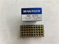 Magtech .380 FMJ ammo - 50 cartridges