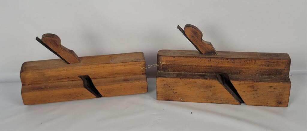 2 Antique Wooden Block Planes