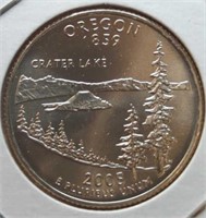 Uncirculated 2005 P. Oregon quarter