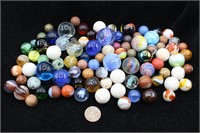 Brilliant Antique Glass & Clay Marbles