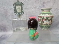 Japanese Bobble Head, Asian Vase, Etc