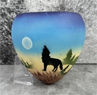 Native American Indian Painted Pot