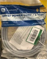 GE Dryer Power Cord 3-Wire