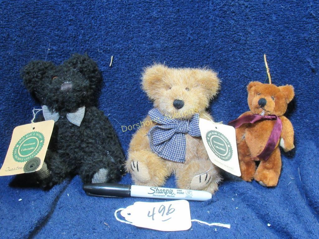 BOYD'S BEARS TEDDY BEARS (3-ITEMS)