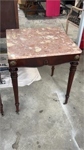 Marble Top Lamp Table